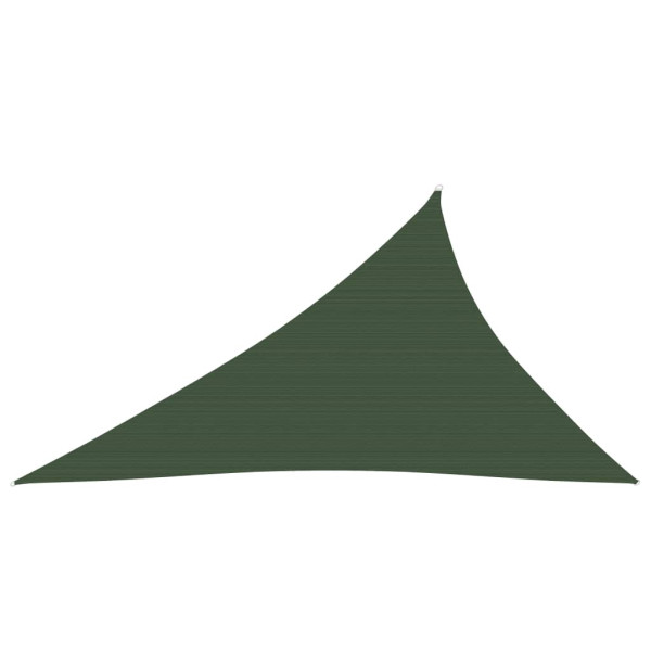 Toldo de vela verde oscuro HDPE 160 g/m² 3x4x5 m D