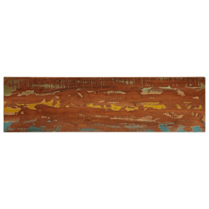 Mesa de mesa retangular madeira maciça reciclada 110x40x3.8 cm D