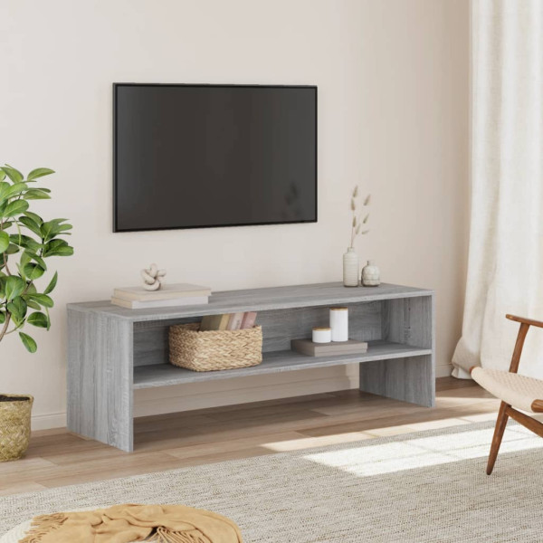 Mueble de TV madera de ingeniería gris Sonoma 120x40x40 cm D
