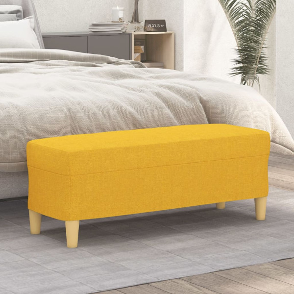 Banco de tela amarillo 100x35x41 cm D