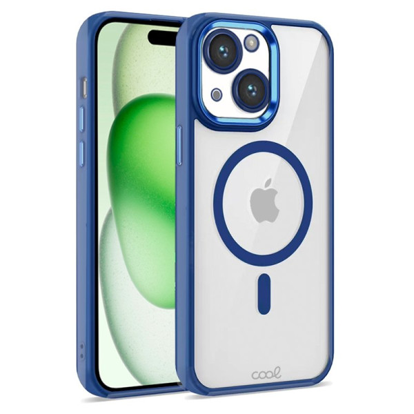 Carcaça COOL para iPhone 15 Plus magnético Borde marinho D