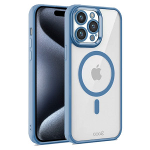 Carcasa COOL para iPhone 15 Pro Magnética Borde Azul D