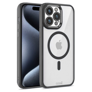 Carcasa COOL para iPhone 15 Pro Magnética Borde Negro D