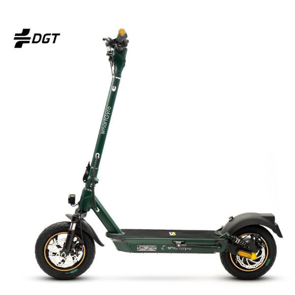 Patinete eléctrico smartgyro k2 pro xl forest certificado/ motor 1000w/ ruedas 12'/ 25km/h /autonomía 60km/ verde bosque D