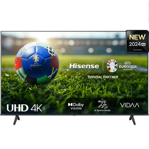 Smart TV HISENSE 55" QLED 4K UHD 55A6N preto D