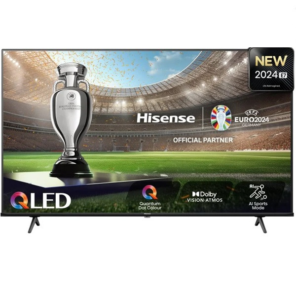 Smart TV HISENSE 43" QLED 4K UHD 43E7NQ negro D