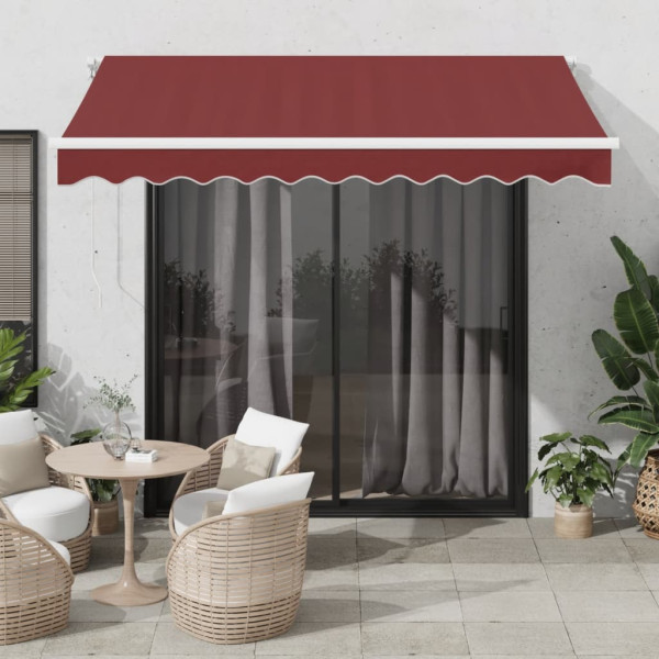 Toldo retrátil manual bordô 300x250 cm D