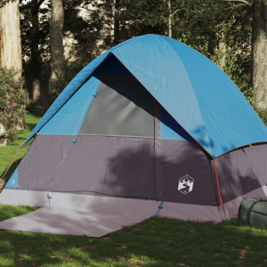 Tenda igloo para 4 pessoas impermeável azul D