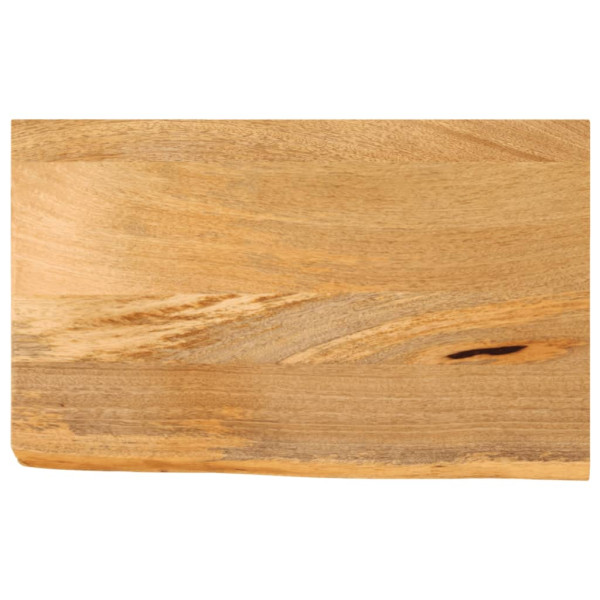 Tablero de mesa borde natural madera maciza mango 60x30x2.5 cm D