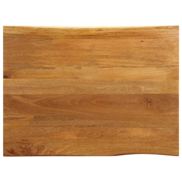 Tablero de mesa borde natural madera maciza mango 90x80x2.5 cm D