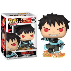 Funko pop animacion fire force shinra con fuego 56159 D