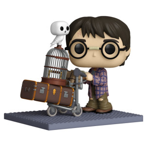 Funko pop deluxe harry potter harry empujando el carro con hedwig 57360 D