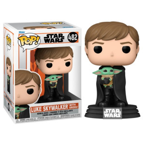 Funko pop estrela guerras o luke mandalorian com criança 58290 D