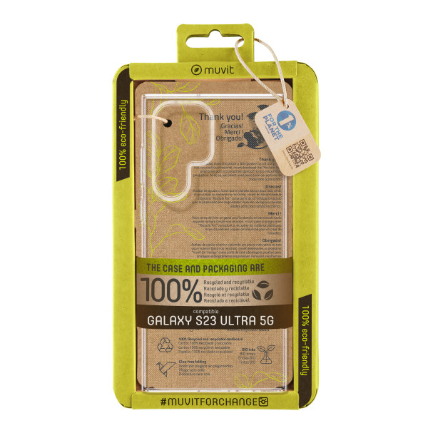 Funda muvit recycletek para galáxia samsung s23 ultra 5g transparente D