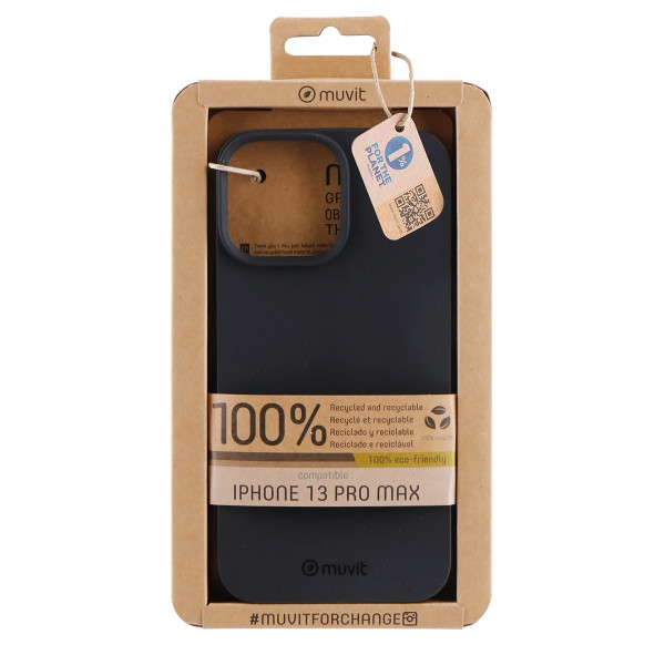 Capa Muvit Recycletek para Apple iPhone 13 Pro Max Preto D