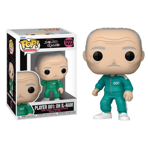 Funko pop series tv el juego del calamar jugador 001: oh il - nam D