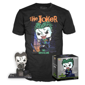 Funko pop dc comics dc jim lee joker + t-shirt ut - 56648 D