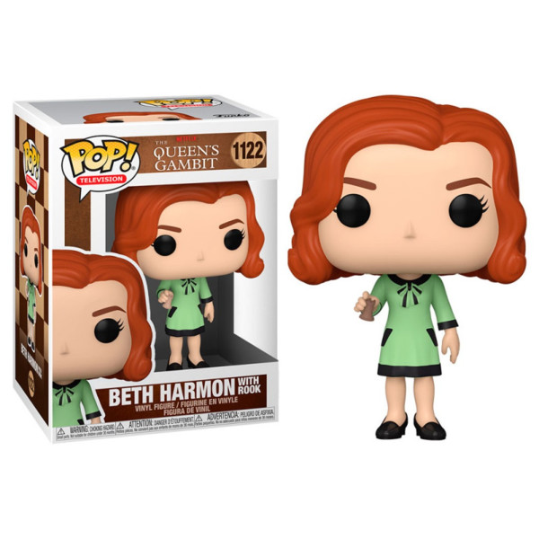 Funko pop series tv gambito de señora queens gambit beth harmon con torre 57689 D