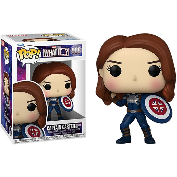 Funko pop maravilha e se capitãona carter furtivo terno 58653 D