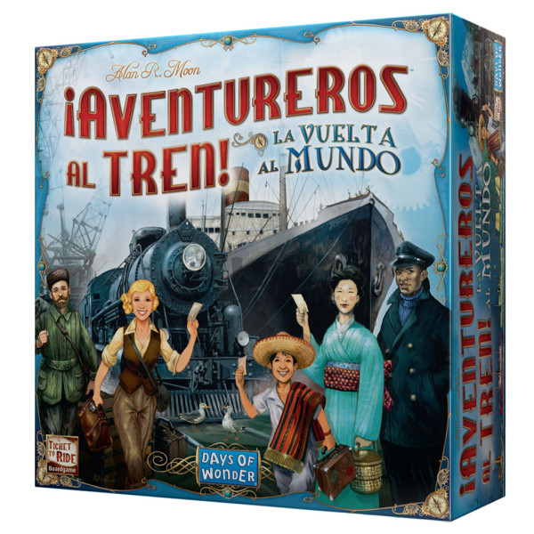 Jogo de mesa AVENTUREROS AL TREN! O VUELTA PARA O MUNDO D