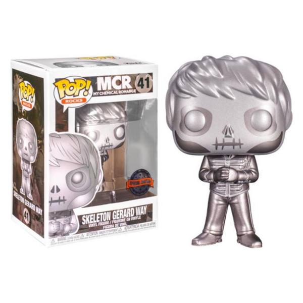 Funko pop rock estrelas meu esqueleto de romance químico Gerard maneira platina versão exclusiva edição limitada 56137 D