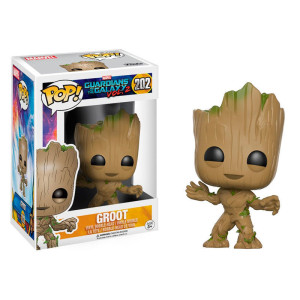 Funko pop maravilhar os guardiões do volume da galáxia 2 groot pequeno 13230 D