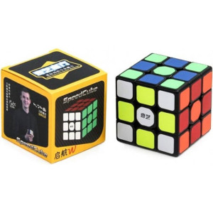 Cubo de rubik qiyi sail 3x3 w negro D