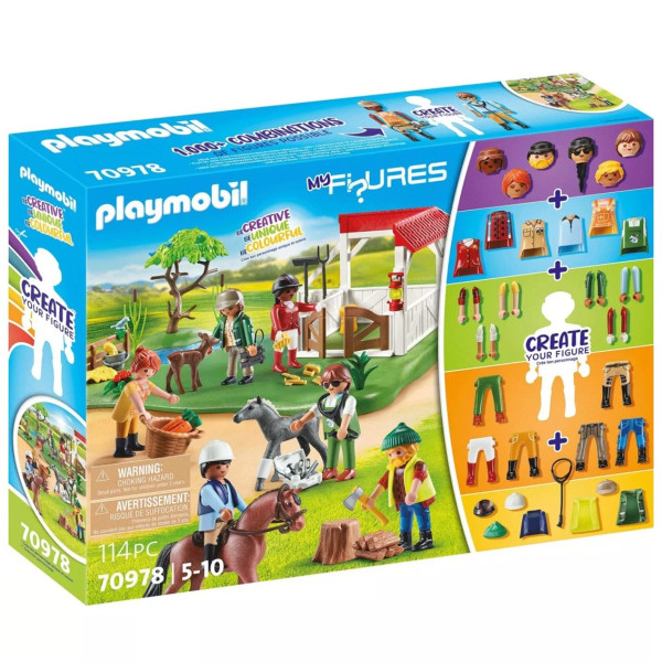 Playmobil meus números rancho cavalos D