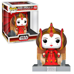 Funko pop deluxe estrela guerras o fantasma ameaça amidala no trono 76012 D