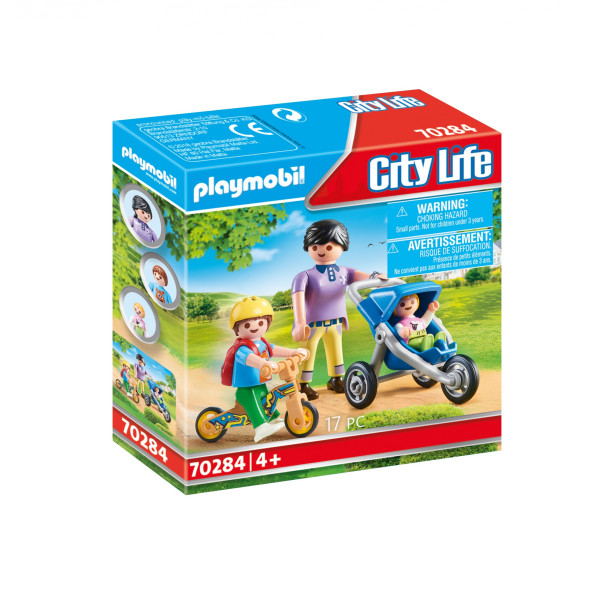 Playmobil ciudad mama con niños D