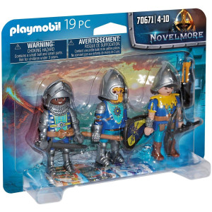 Playmobil set de 3 caballeros de novelmore D