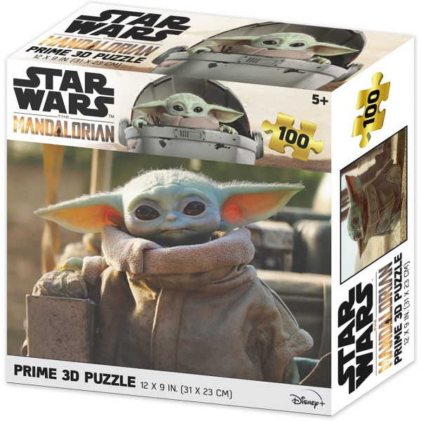 Puzle lenticular prime 3d 100 piezas the mandalorian grogu D