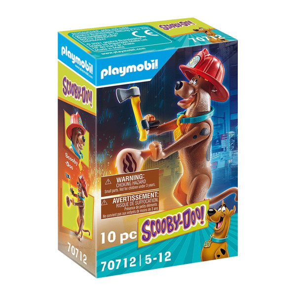 Playmobil Scooby - doo!figura colecionável de bombeiro D