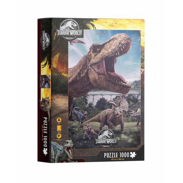 Puzle 1000 poster compo rex jurassic world D