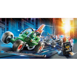 Playmobil cidade kart polícia perseguição cofre D