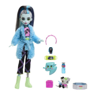 Muñeca mattel monster high fiesta de pijamas frankie stein D