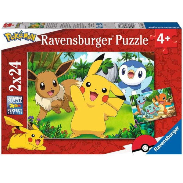 Puzzle ravensburger pokemon 2x24 4+ D