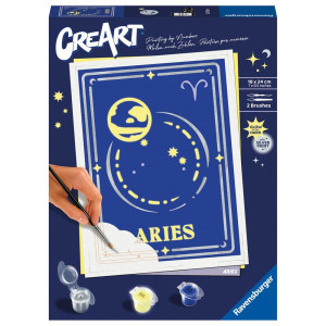 Kit para pintar com números Ravensburger criar série tendência d zodiac: aries D