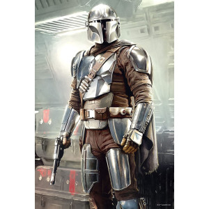 Puzle lenticular prime 3d 200 peças o mandalorian o mando mandaloriano D