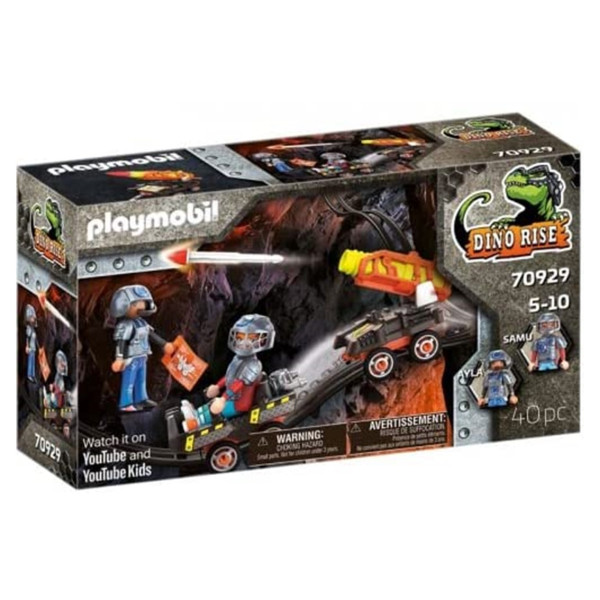 Carro foguete playmobil dino mine D