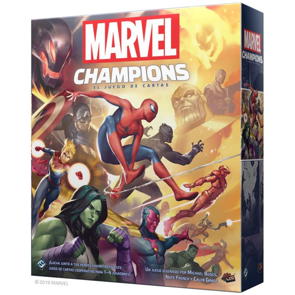 Juego de mesa asmodee marvel champions: el juego de cartas pegi 14 D