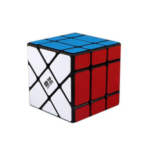 Cubo de rubik qiyi fisher 3x3 bordes negros D