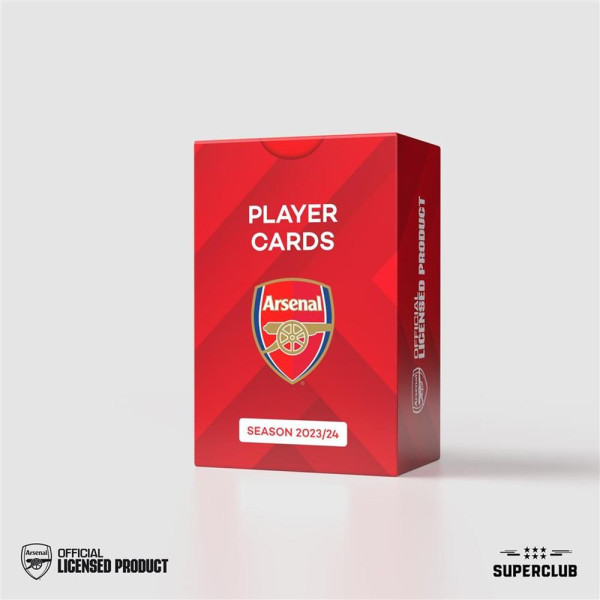 Jogo de tabuleiro de cartas de jogador do Superclub Arsenal 2023 - 24 inglês D