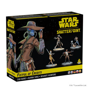 Juego de mesa star wars shatterpoint fistful of credits cad bane squad pack edad recomendada 14 años D