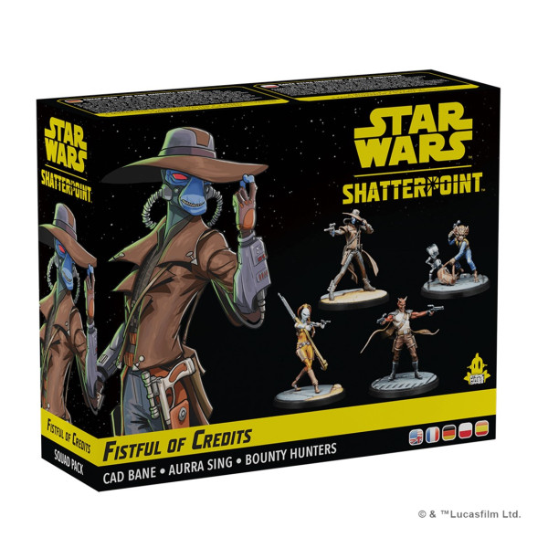 Juego de mesa star wars shatterpoint fistful of credits cad bane squad pack edad recomendada 14 años D