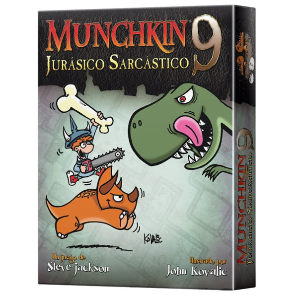 Jogo de tabuleiro Munchkin 9: sarcástico jurássico pegi 10 D