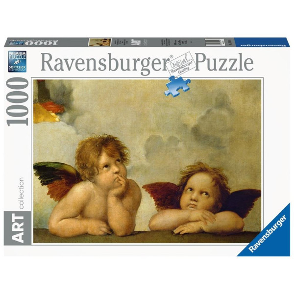 Quebra-cabeça Ravensburger Raffaello: Cherubini 1000 peças D