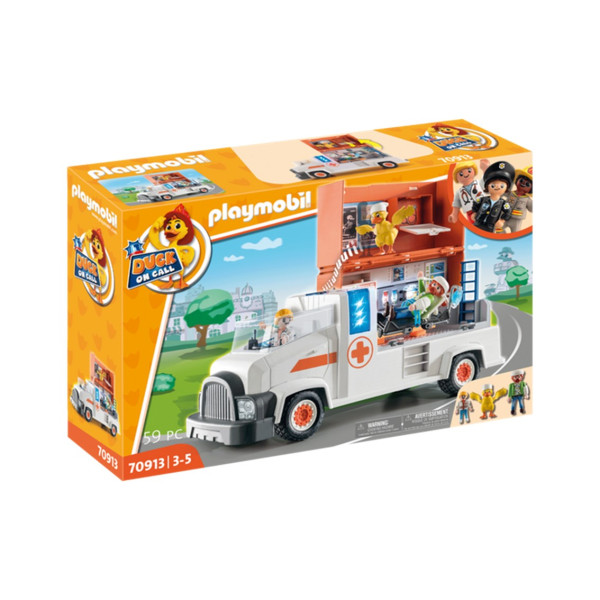 Playmobil duck on call camion ambulancia D