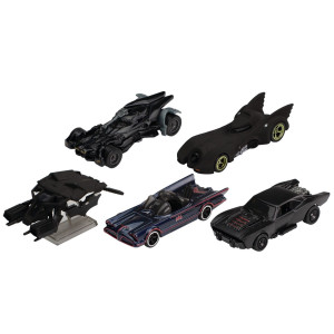 Figuras do pacote premium do Batman Hot Wheels da Mattel D