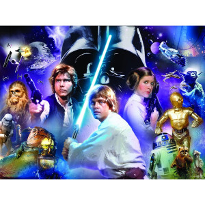 Quebra-cabeça lenticular 3D Prime com 500 peças, personagens de Star Wars D